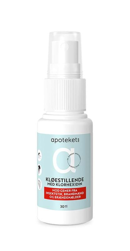 Apotekets Kløestillende Spray med klorhexidin